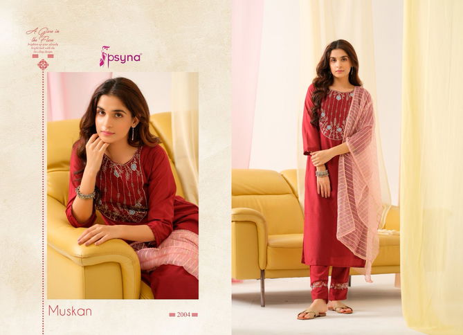 Muskan 2 By Psyna Viscose Designer Kurti With Bottom Dupatta Wholesale Market Surat
